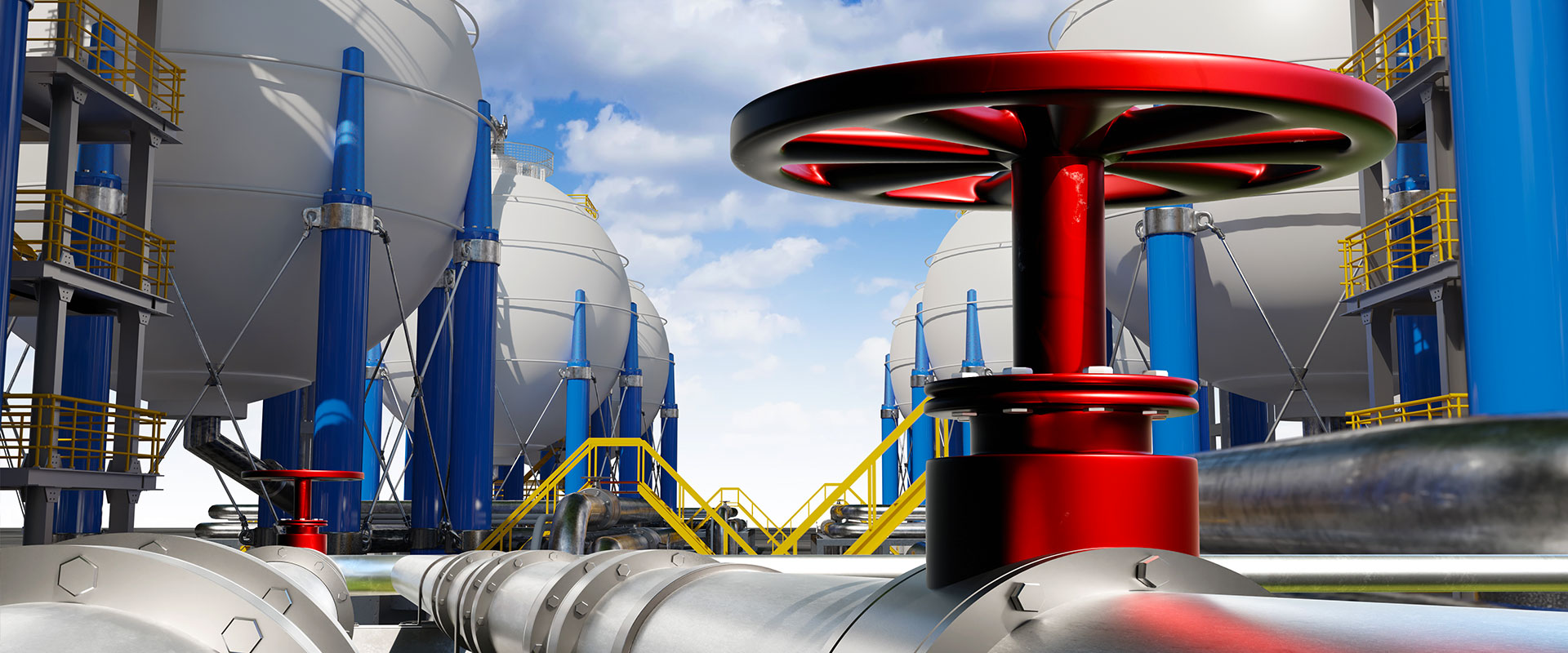 ndustrial zone. Pipes near spherical tanks. Chemical industry. High pressure tanks. Equipment for production and storage of chemicals. Spherical storage tanks for chemicals. Factory, plant