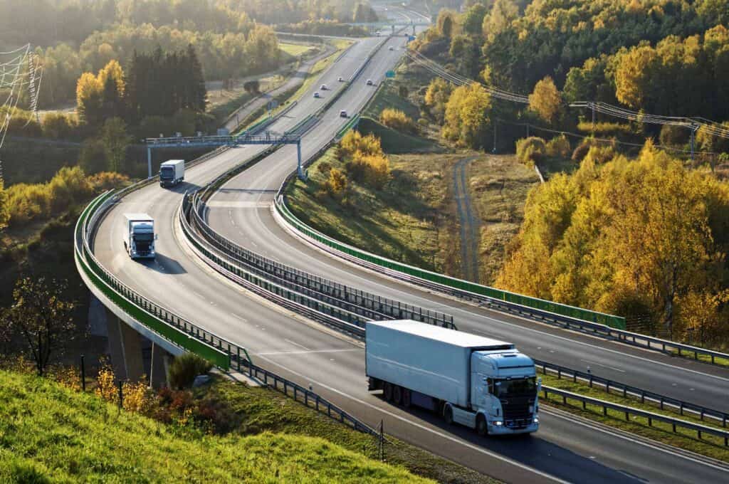 roads and highways through the country side