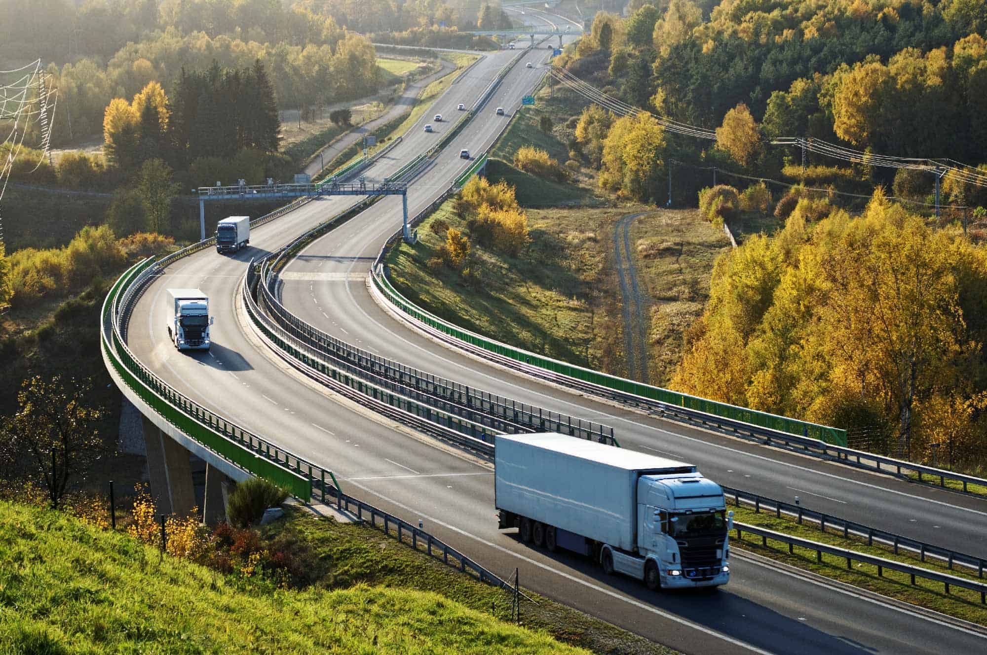 roads and highways through the country side