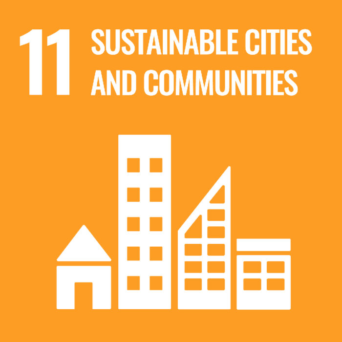 Objectif de développement durable 11 Villes et communautés durables.