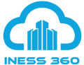 Logotipo azul do iNESS 360
