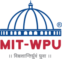 MIT-WPU logo featuring a blue dome, red "MIT-WPU" text, and Sanskrit script below on a white background—an emblem representing education in India among notable school logos.