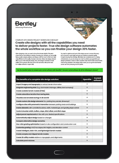 OpenSite-Checklist