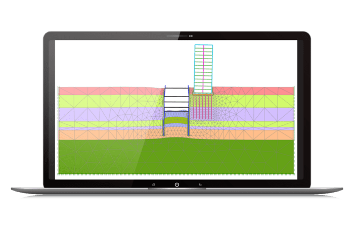 Bildschirm mit PLAXIS 2D