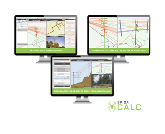 SPIDAcalc Features Interactive 3d Modeling Powerful Geometric Nonlinear Analysis