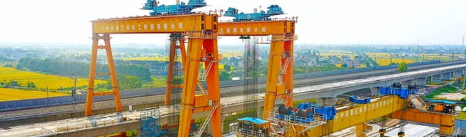 Liaison ferroviaire Nanyanjiang InterCity en construction