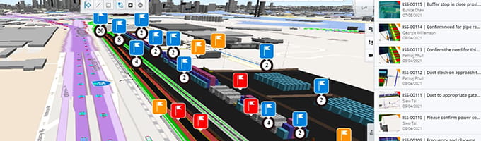 Captura de tela do software do Porto de Melbourne