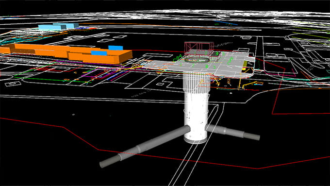 zrzut ekranu projektu londyńskich tuneli energetycznych