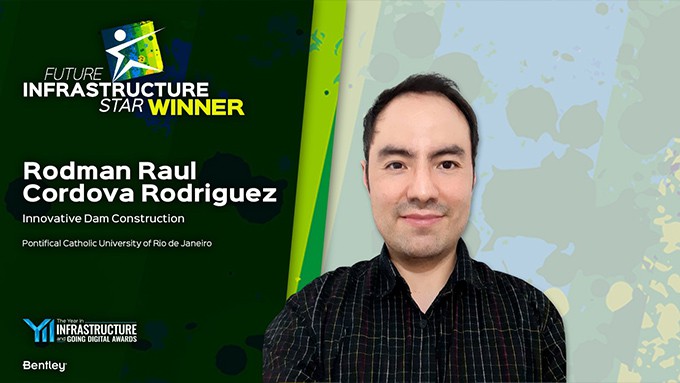 Grafik für den Gewinner des Future Infrastructure Star-Wettbewerbs Rodman Raul Cordova Rodriguez