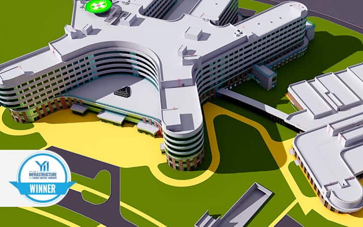 digital rendering of medical complex