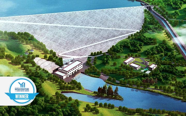 digital rendering of dam