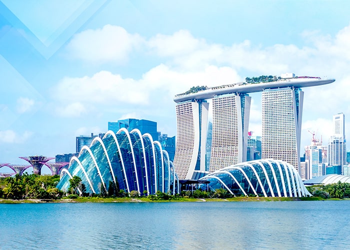 Infrastruktur und Naturlandschaft in Singapur