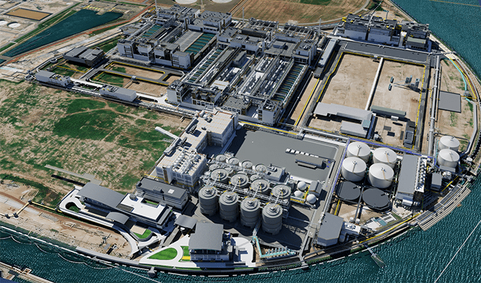 Rendering Water Reclamation Plant Singapore’s National Water Agency