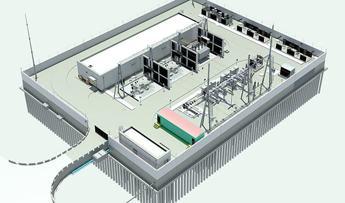 Rendering Comprehensive Application of BIM Technology for Power Transmission and Transformation Engineering Construction