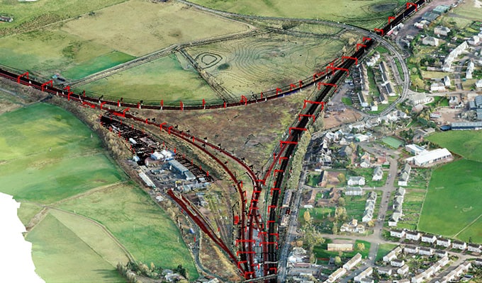 Software Rendering ‑ Capture contextuelle d'un carrefour ferroviaire et routier