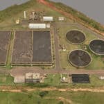 Render 3D de la ubicación de saneamiento más grande de Brasil